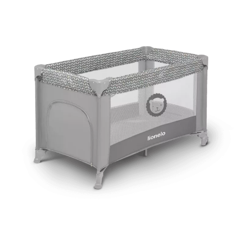 Lionelo Stefi Concrete Multicolor - lettino da viaggio 2 in 1