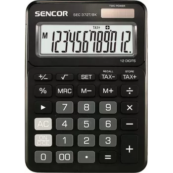 Calcolatrice SENCOR SEC 372BK da tavolo 12 cifre LCD, a batteria