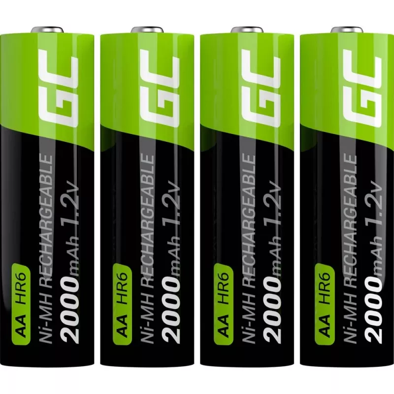 Batterie ricaricabili Green Cell GR02 NiMH AA, 4 pz., 2000 mAh