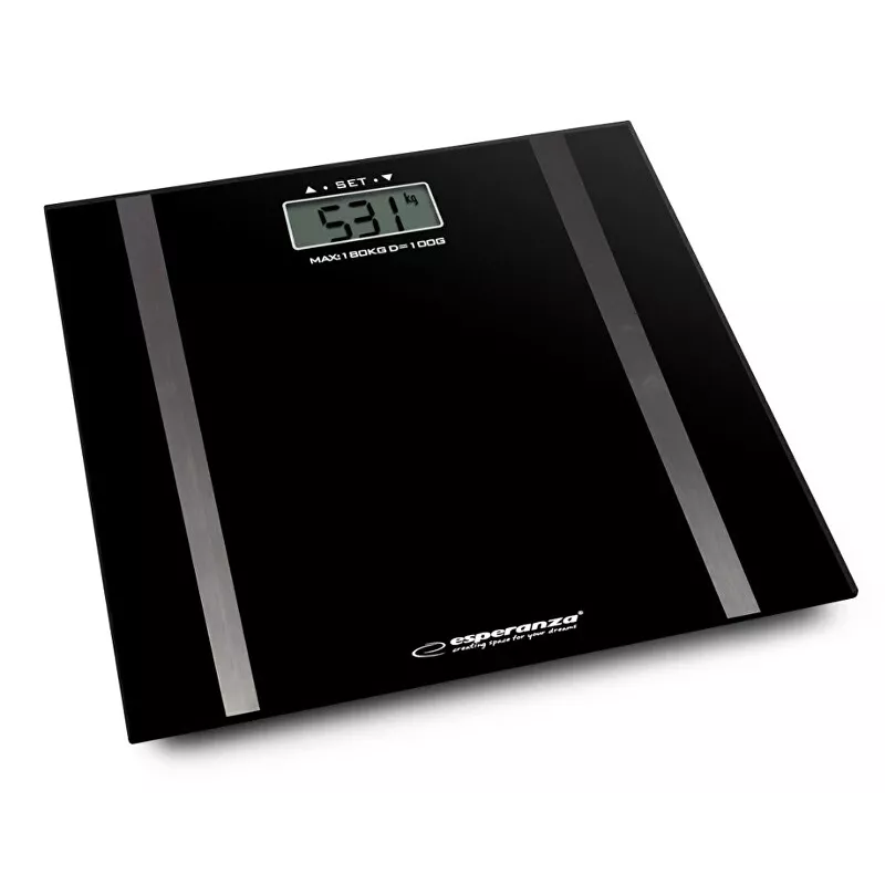 Bilancia pesapersone Esperanza EBS018K – elettronica, 180 kg, nera