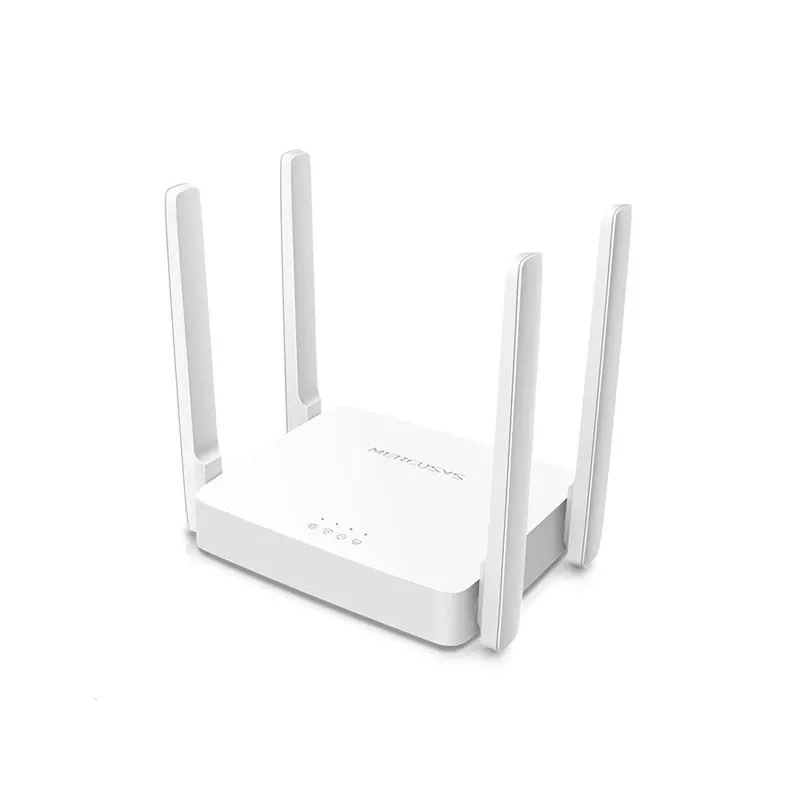 Router da tavolo MERCUSYS AC10 dual band 2,4/5 GHz Wi‑Fi 5, 4 antenne esterne, 1x Fast Ethernet (WAN/LAN)