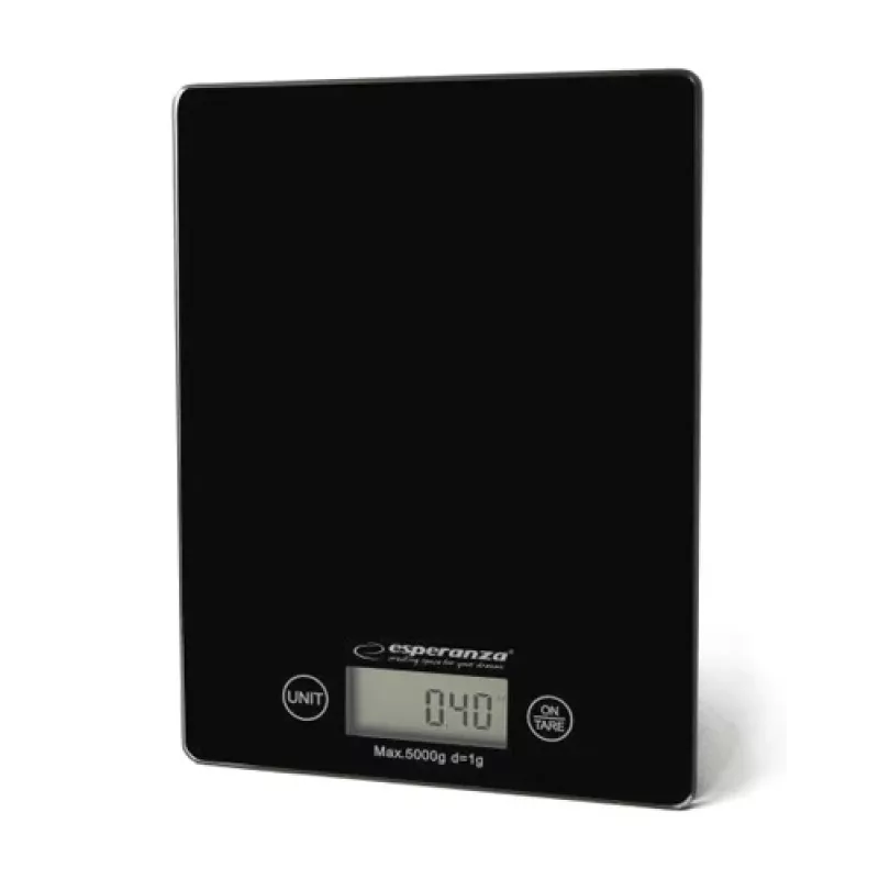 Esperanza EKS002K bilancia da cucina elettronica nera da tavolo rettangolare