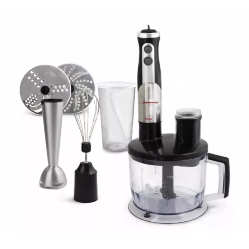 Esperanza EKM004 frullatore a immersione 0,6 L nero, argento, trasparente 800 W