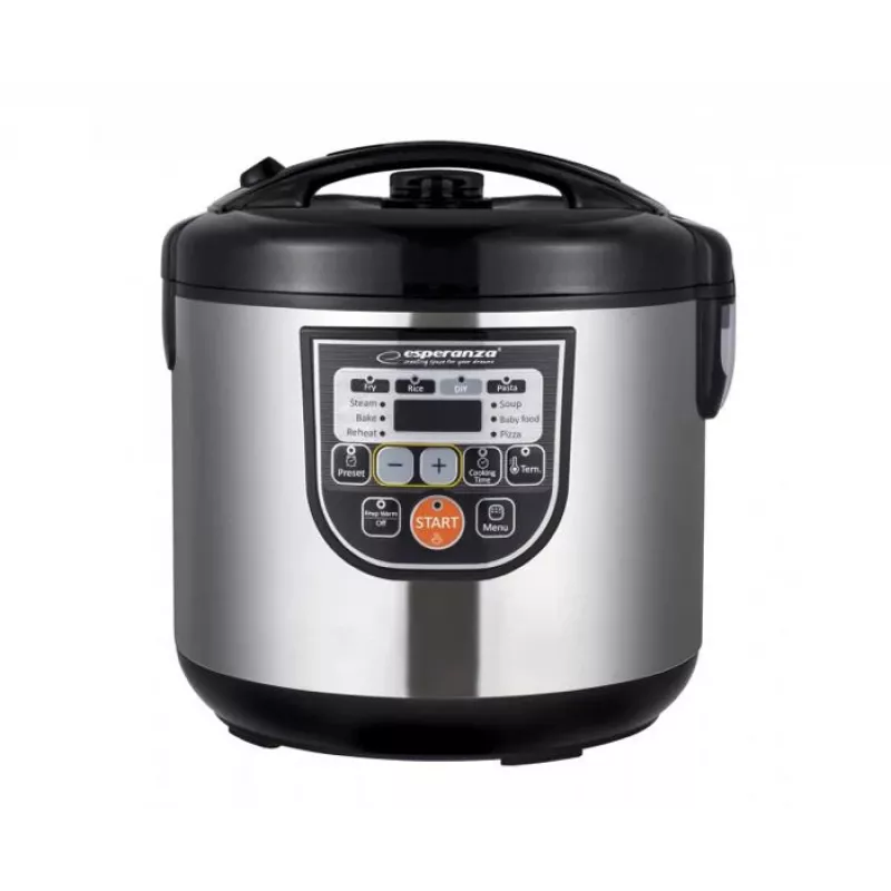 Multicooker ESPERANZA EKG011, capacità 5 L, 860 W, nero/acciaio inox