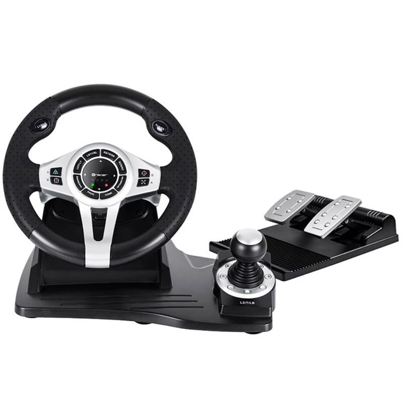 Tracer TRAJOY46524 controller gaming nero volante + pedali PlayStation 4, Playstation 3