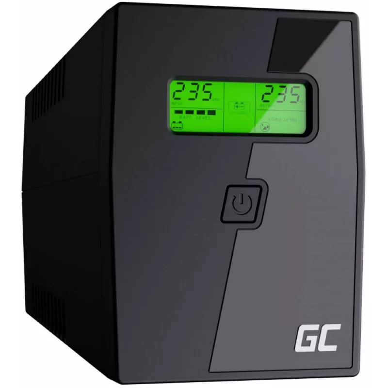 Green Cell UPS01LCD gruppo di continuità Line-Interactive 0,6 kVA 360 W 2 prese