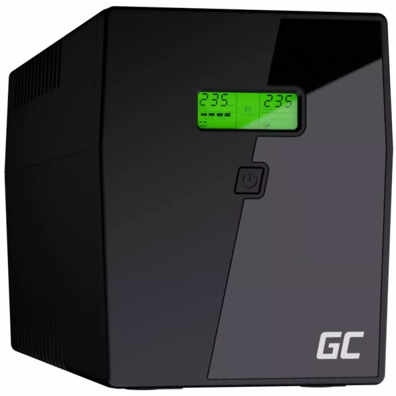 Gruppo di continuità Green Cell UPS05 — Line-Interactive 2 kVA / 1200 W, 5 prese Type-F, LCD, USB, RJ-45