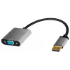 LogiLink CDA0109 Adattatore cavo DisplayPort a VGA 0,15 m nero grigio