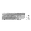 CHERRY DW 9100 SLIM tastiera mouse inclusi universale RF wireless + Bluetooth QWERTZ tedesco argento