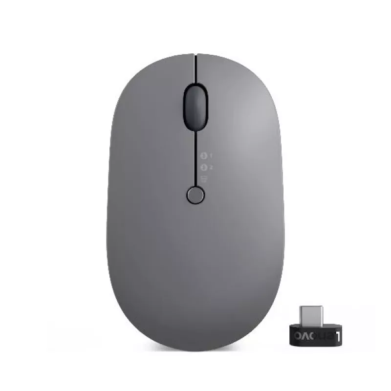 Mouse Lenovo Go multi-device ufficio ambidestro RF Wireless + Bluetooth ottico 2400 DPI