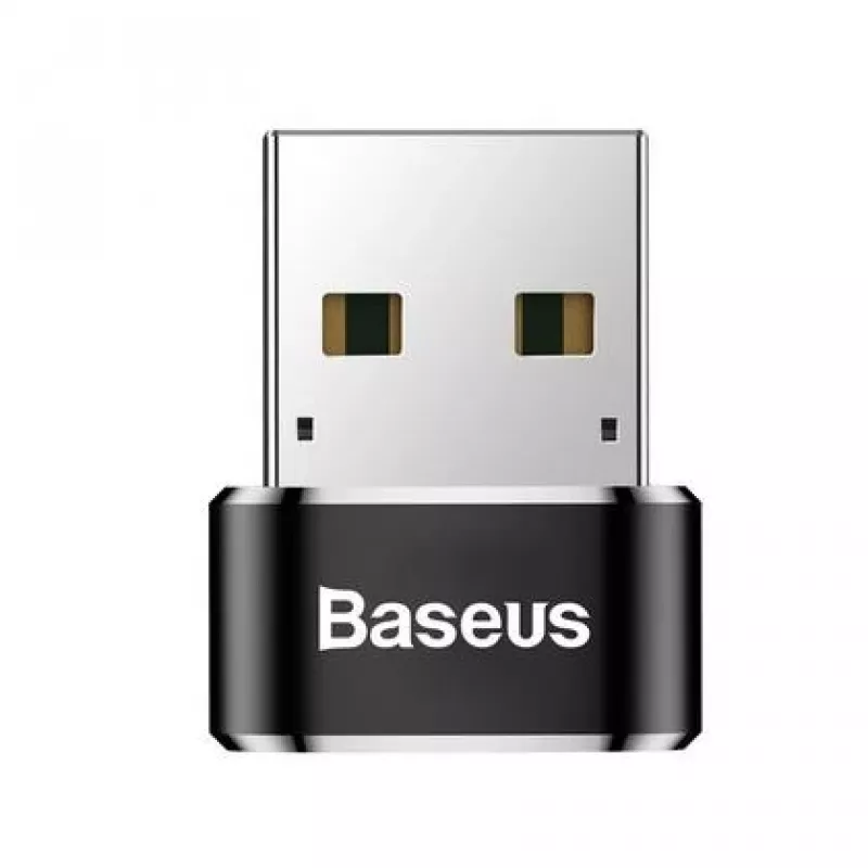 Adattatore convertitore Baseus da connettore maschio USB a connettore femmina Type-C nero