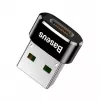 Adattatore convertitore Baseus da connettore maschio USB a connettore femmina Type-C nero