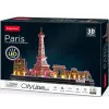 Puzzle 3D CubicFun City Line Paris LED 115 pz.