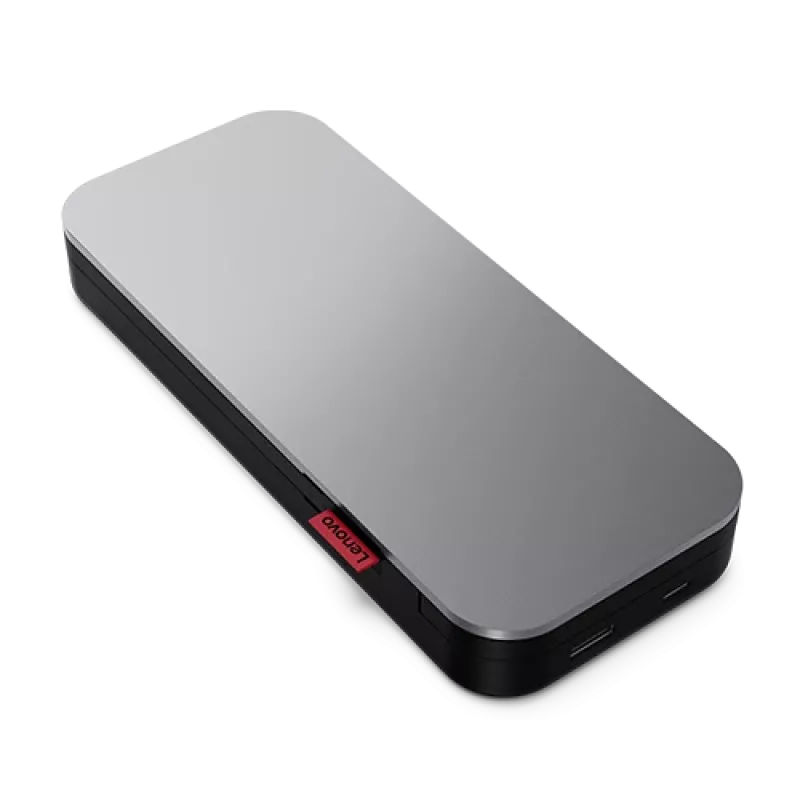 Powerbank per laptop Lenovo Go USB-C (20.000 mAh), litio-ione, nero-grigio, USB Type-A e Type-C