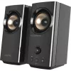 CREATIVE T60 diffusori desktop Hi-Fi compatti 2.0 con dialogo chiaro e surround tramite Sound Blaster SmartComms Kit, connessioni audio USB-C, microfono e cuffie B