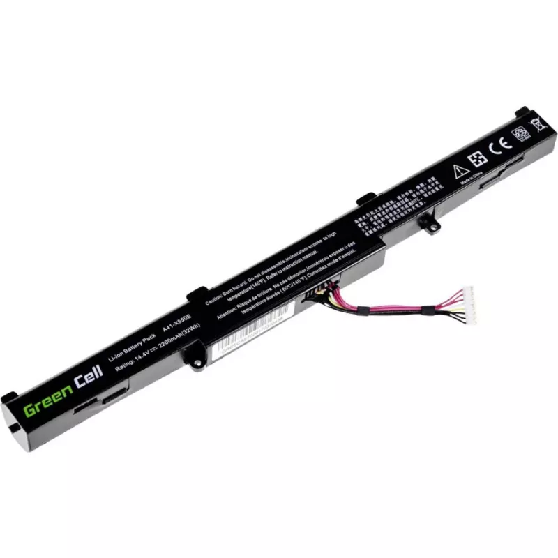 Green Cell AS77 batteria per ASUS A41-X550E (X550, F550, K550, R510), Li-Ion 14,4 V 2200 mAh, 4 celle, nera