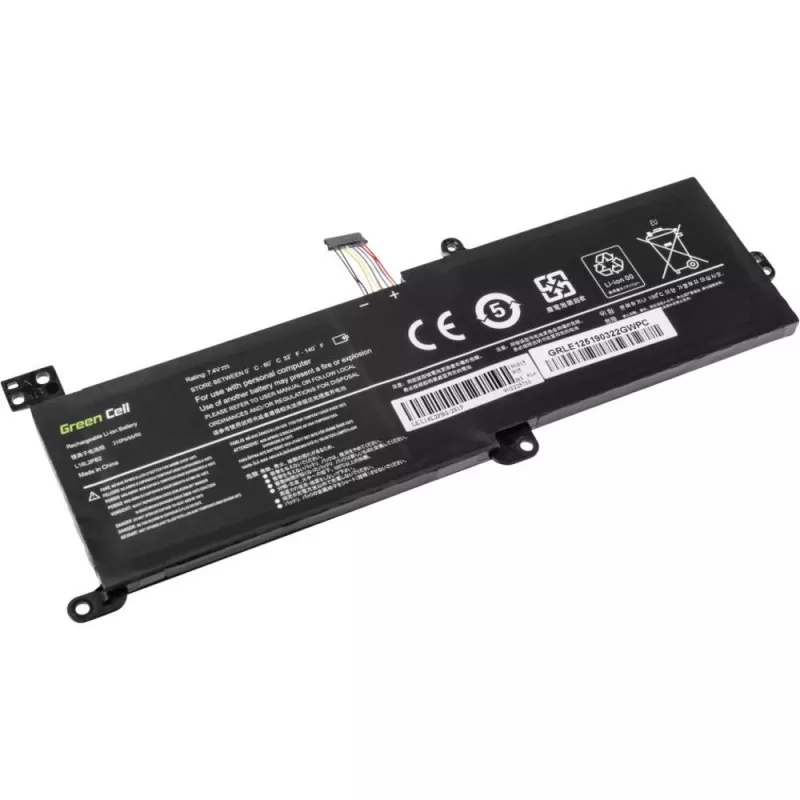 Batteria Green Cell LE125 per Lenovo IdeaPad (7,4 V, 3500 mAh, LiPo, nero)