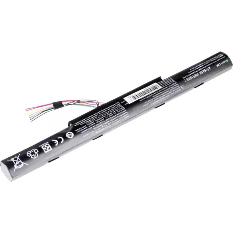 Batteria Green Cell AC51 per Acer Aspire E15/E17 — Li-Ion 14,8 V 2200 mAh 4 celle, nero