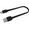 Cavo USB-A a USB-C Green Cell KABGC03 — 0,25 m, nero, 480 Mbit/s