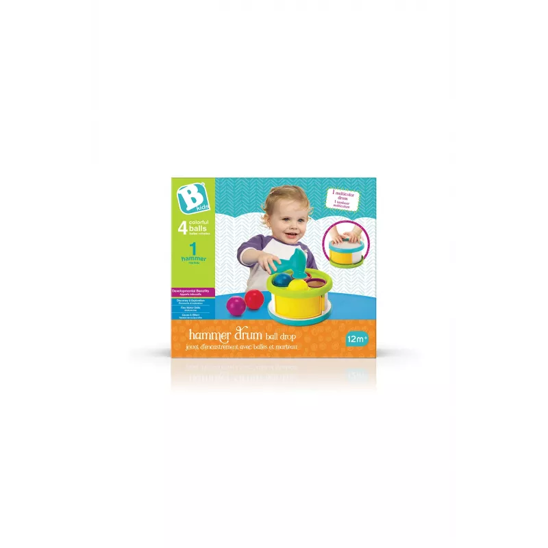 Gioco martello a palline B-kids 1164883N con palline colorate e suoni musicali