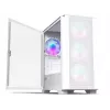 Montech AIR 100 ARGB tower MICRO-ATX con quattro ventole ARGB preinstallate, design ultra-minimalista, pannello frontale in mesh fine, elevato flusso d'aria, lato unico