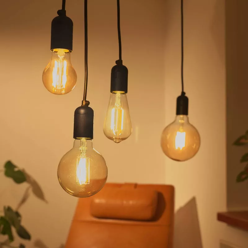 Lampadina smart Denver LBF-404 Wi-Fi nero trasparente classe energetica F