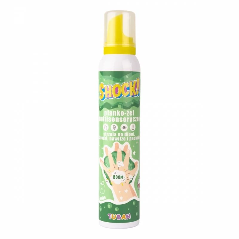 Slime Tuban SHOCK! MULTISENSORY FOAM-GEL APPLE 200 ml verde