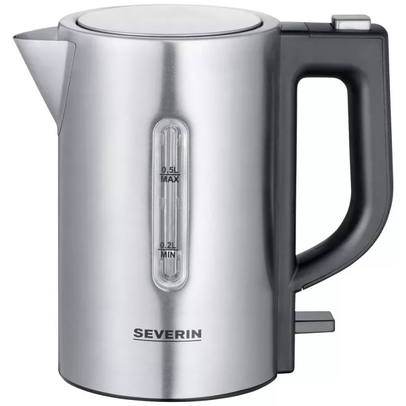 Severin WK3647 bollitore acciaio inox-spazzolato nero (WK3647)