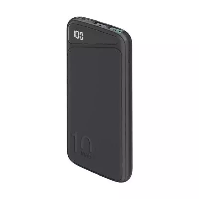 Powerbank a ricarica rapida 10.000 mAh (nero, USB-C PD, QC 3.0, 10.000 mAh)