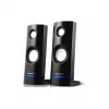 Diffusore PC a 2 vie con filo Audiocore AC860, 2.0 canali, 4 W RMS, alimentazione USB, ingresso 3,5 mm, nero