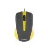 Mouse USB con cavo, 3 tasti, superficie gommata