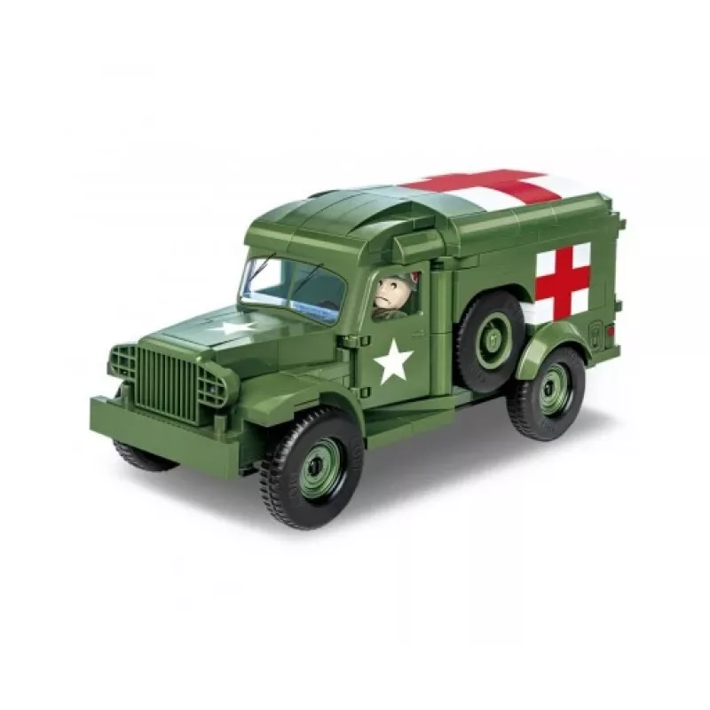 Giocattolo da costruzione Cobi Dodge WC-54 ambulanza modello 2257 scala 1:35 kit