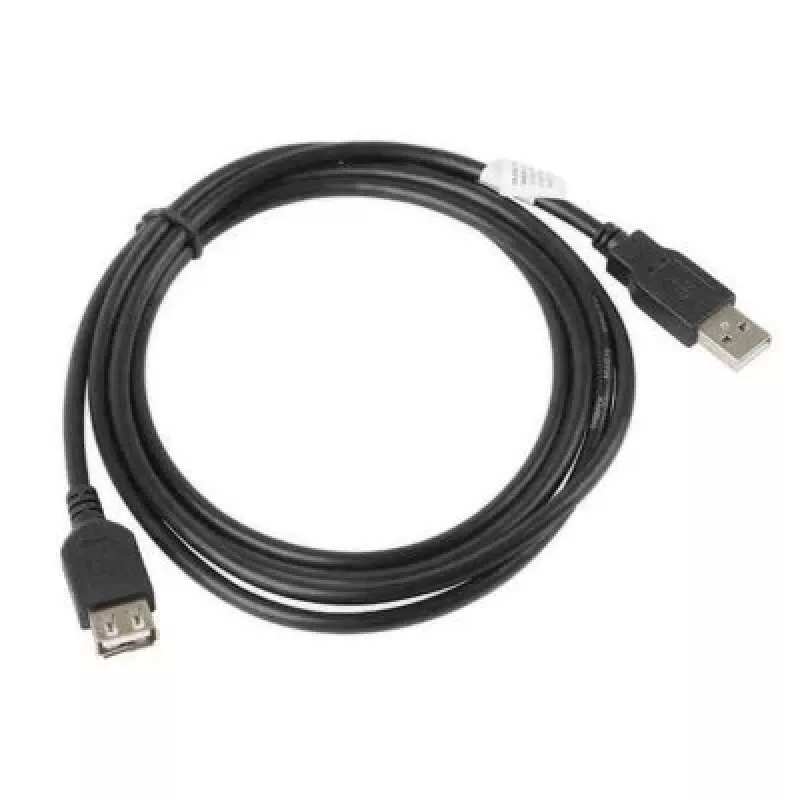 Cavo USB Lanberg CA-USBE-10CC-0050-BK 5 m USB 2.0 USB A nero (CA-USBE-10CC-0050-BK)