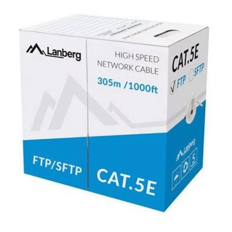 Cavo di rete Lanberg LCS5-11CU-0305-S RJ45 Cat5e 305 m grigio