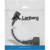 Cavo di alimentazione Lanberg CA-C14E-10CC-0018-BK nero 0,18 m connettore C14 (CA-C14E-10CC-0018-BK)