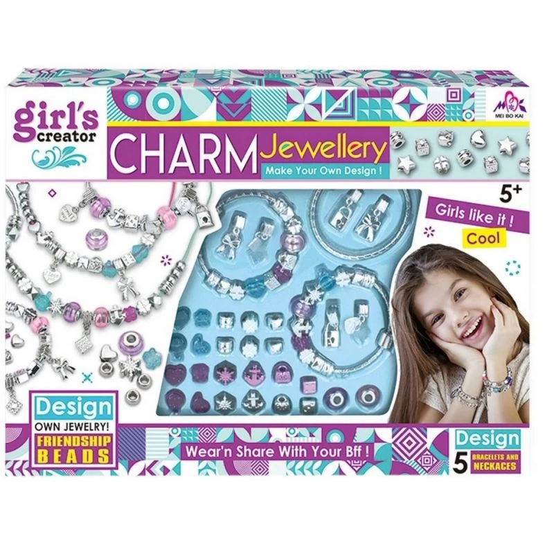 Set per bracciali fai da te Ascato 116105 con perline e strumenti per la creazione di gioielli