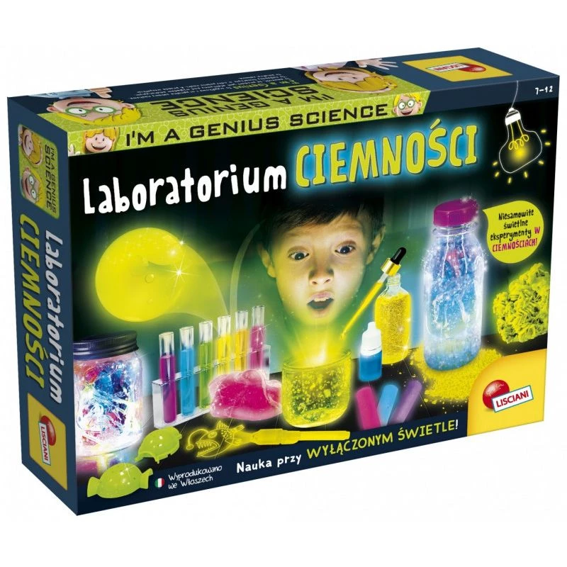 Set didattico Liscianigiochi Im A Genius Il laboratorio del buio 304-PL83879 (kit scientifico)