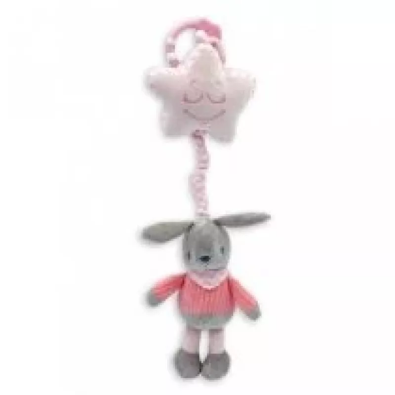 Carillon peluche TULILO coniglio 38 cm modello 9026 — giocattolo musicale coniglio, 38 cm