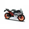 Modellino moto in pressofusione KTM RC390 1:18 con supporto espositivo