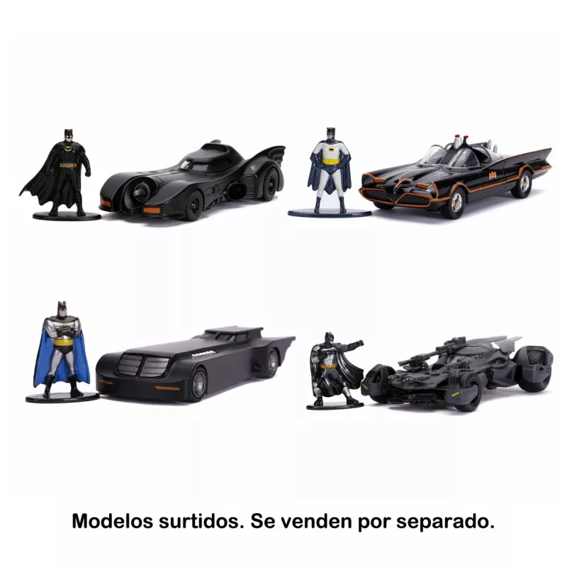 Jada Batman Batmobile 1:32 veicolo in metallo con personaggio, assortito