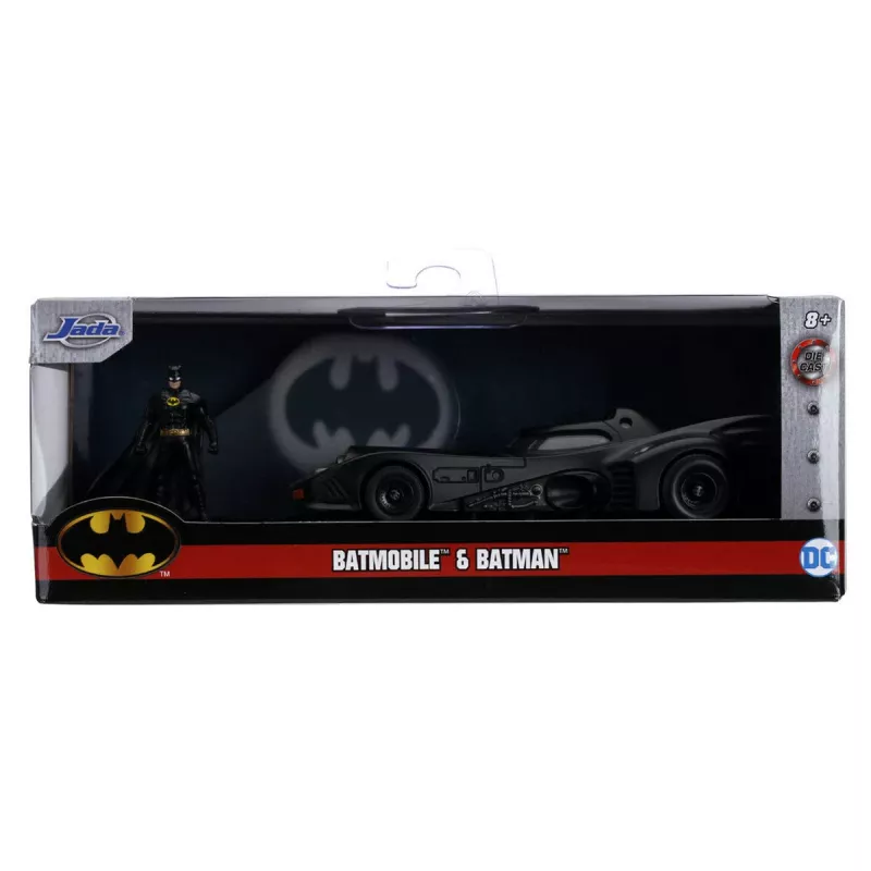 Jada Batman Batmobile 1:32 veicolo in metallo con personaggio, assortito