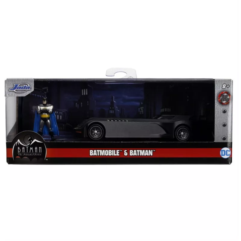 Jada Batman Batmobile 1:32 veicolo in metallo con personaggio, assortito