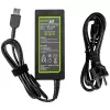 Alimentatore Green Cell AD38AP 65W per laptop Lenovo, 20V 3,25A, cavo da 1,2 m, nero