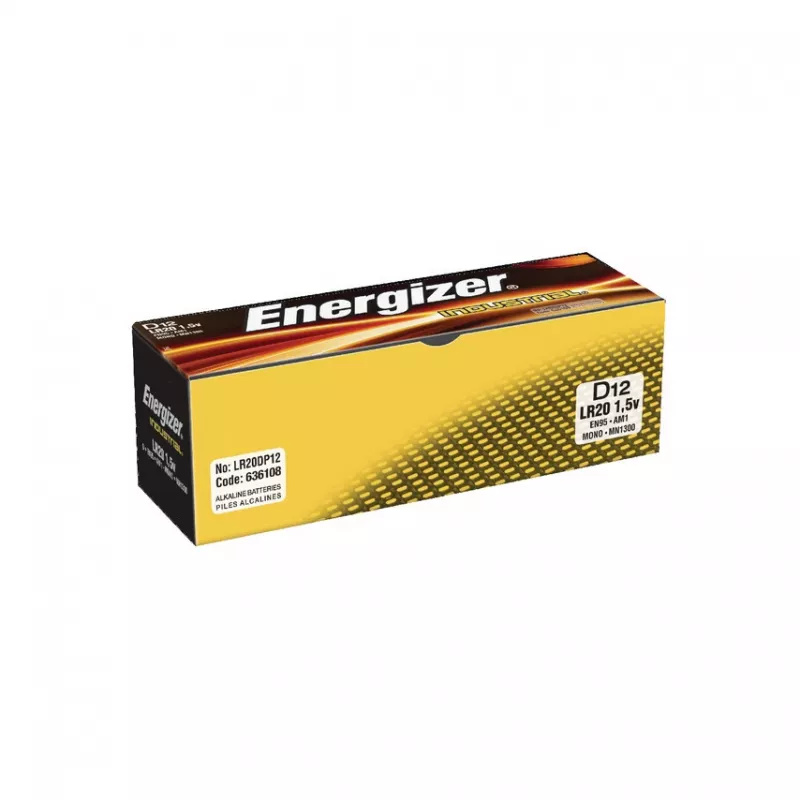 Batterie Energizer Industrial Pro D LR20 1.5V 12 pz.