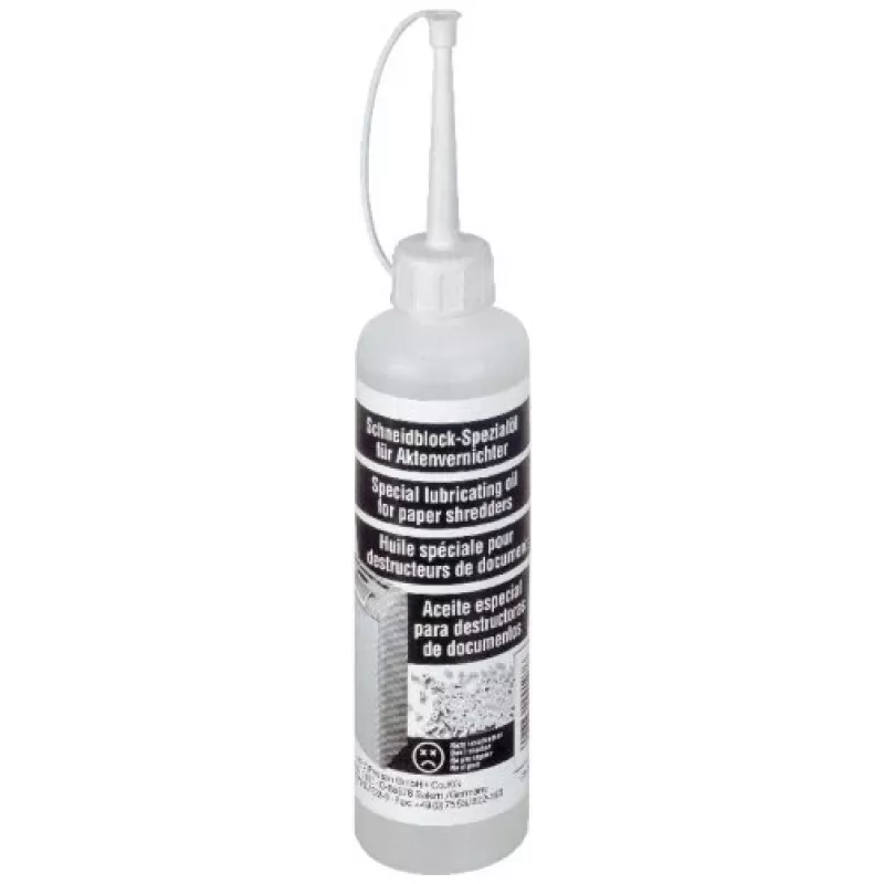 HSM 1235997403 olio detergente e lubrificante per il gruppo di taglio del distruggidocumenti, 250 ml