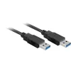 Wentronic Goobay cavo USB 3.0 SuperSpeed, nero, 3 m - connettore maschio USB 3.0 (Type-A) > connettore maschio USB 3.0 (Type-A) (93929)