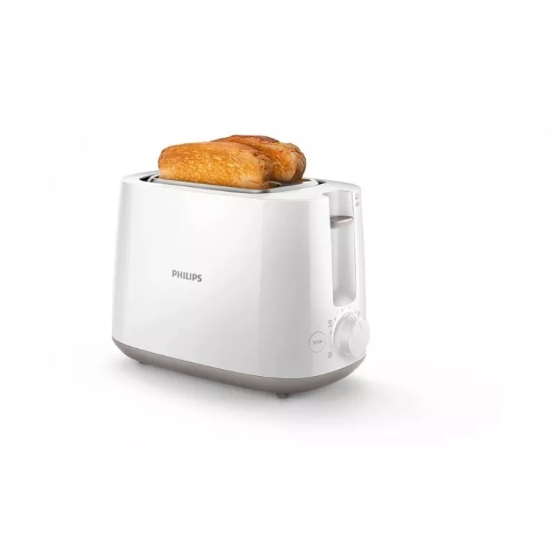 Tostapane Philips Daily Collection HD2581/00 — 2 fette, 830 W, 8 livelli di doratura, bianco