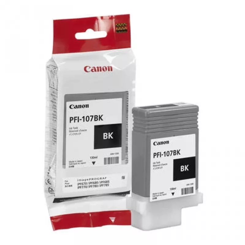 Cartuccia d'inchiostro Canon PFI-107BK 1 pz. originale nero