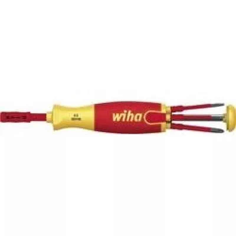 Wiha LiftUp electric 2831 cacciavite con caricatore di inserti, 7 pezzi (38611)