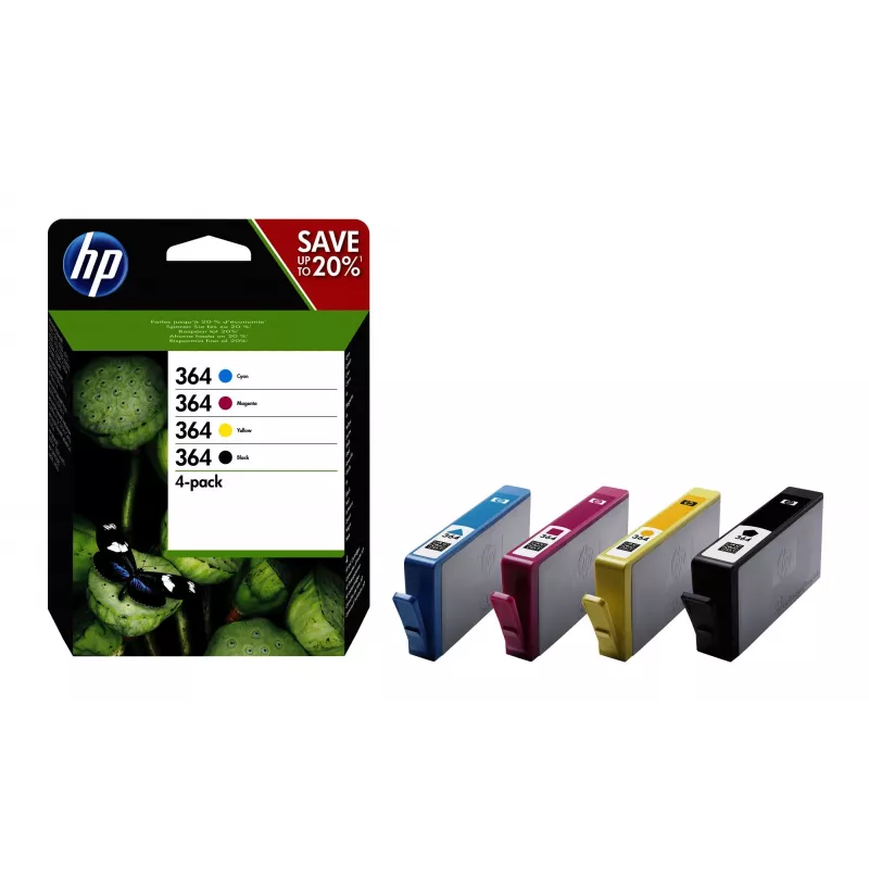 HP 364 confezione da 4 cartucce inchiostro originali nero/ciano/magenta/giallo